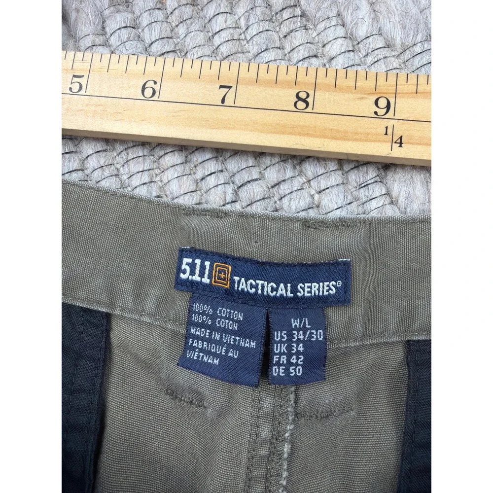 5.11 Tactical Series Pants Mens 34x30 Bundle Khaki Olive Green Cotton Utility